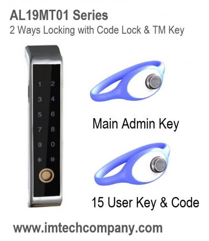 กุญแจตู้ล็อคเกอร์ระบบรหัสดิจิตอล รุ่น AL19MT01SL-2-M2